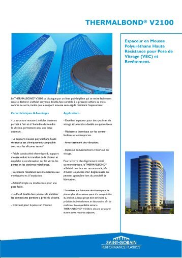 THERMALBONDÂ® V2100 - Foams.saint-gobain.eu