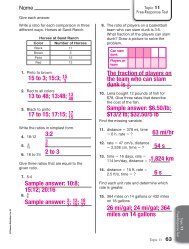 Math Topic 11 Free-Response Test Answers.pdf - EUSD