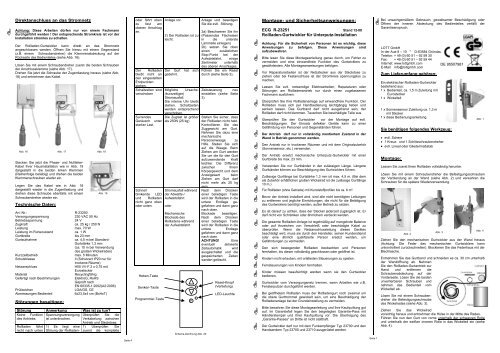 Page 1 Direktanschluss an das Stromnetz Achtung: Diese Arbeiten ...