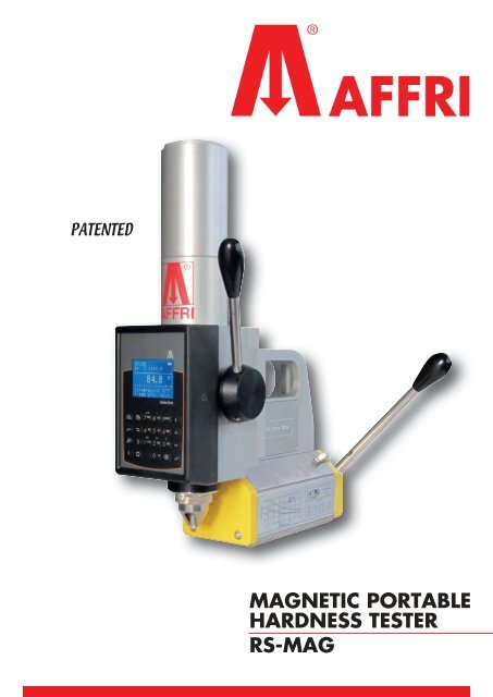 magnetic portable hardness tester rs-mag - Spectra Services