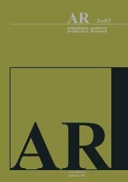 Revija 2007/2 v PDF - Fakulteta za arhitekturo - Univerza v Ljubljani