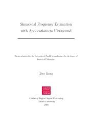 Sinusoidal Frequency Estimation with Applications to Ultrasound