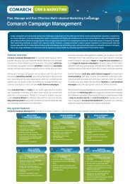 Comarch Campaign Management leaflet