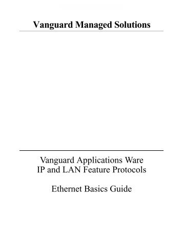 Ethernet Basics - Vanguard Networks