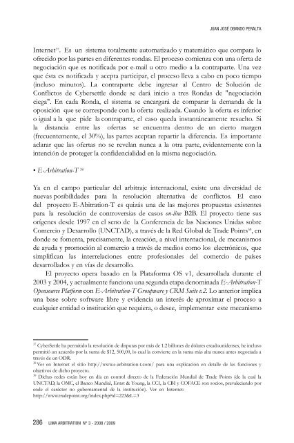 Arbitrajes electrónicos y Derecho del Consumidor ... - lima arbitration