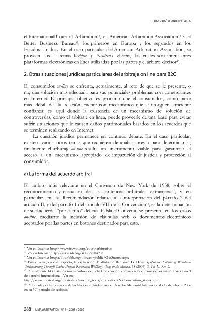 Arbitrajes electrónicos y Derecho del Consumidor ... - lima arbitration