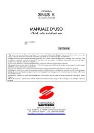 SINUS K MANUALE D'USO - Santerno