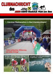 1. Kärntner Radmarathon in Bad Kleinkirchheim! - RC Feld am See