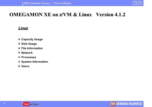 IBM Tivoli OMEGAMON XE 4.2.0 on zOS IBM Tivoli OMEGAMON XE ...