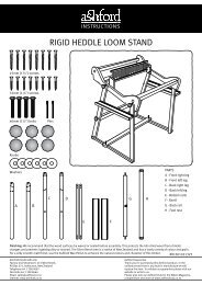 RIGID HEDDLE LOOM STAND - Ashford Handicrafts