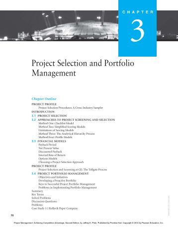The Standard for Portfolio Management – 3rd Edition 
