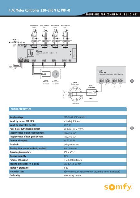 4 ac motor controller 220-240 V ac Wm-o - Somfy Architecture