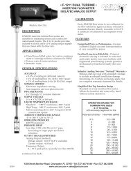 â¢ F-1211 DUAL TURBINE â¢ - Onicon