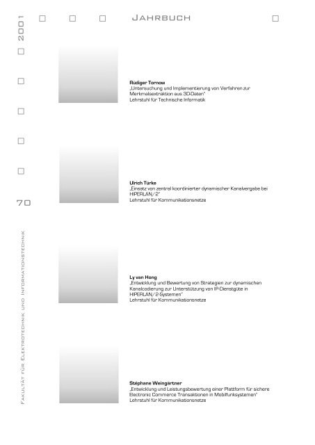 Jahrbuch 2001 - Tag der Elektrotechnik und Informationstechnik 2012