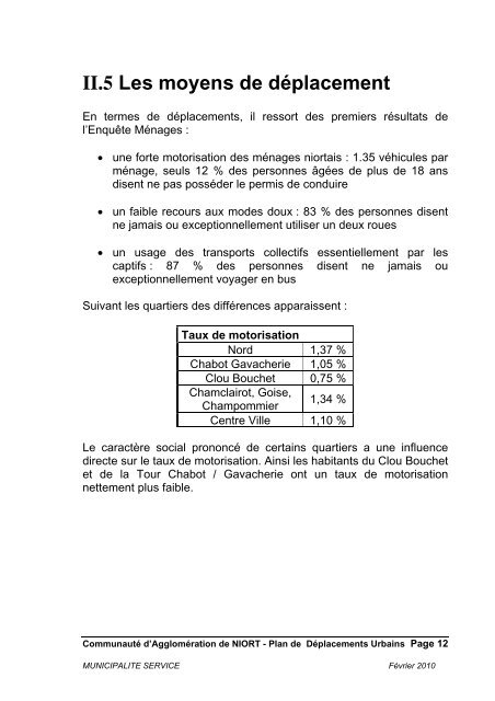 Étude Déplacement Quartiers ORU Niort - Communauté d ...