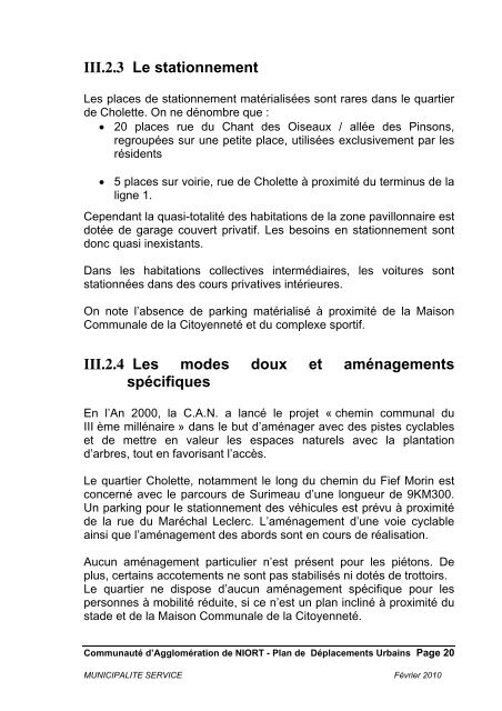 Étude Déplacement Quartiers ORU Niort - Communauté d ...