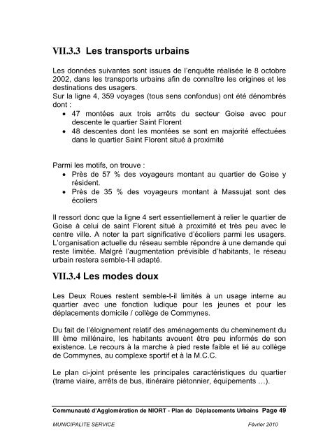 Étude Déplacement Quartiers ORU Niort - Communauté d ...