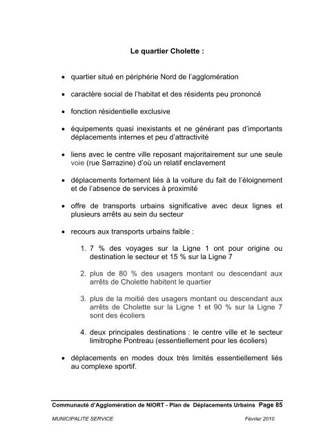 Étude Déplacement Quartiers ORU Niort - Communauté d ...