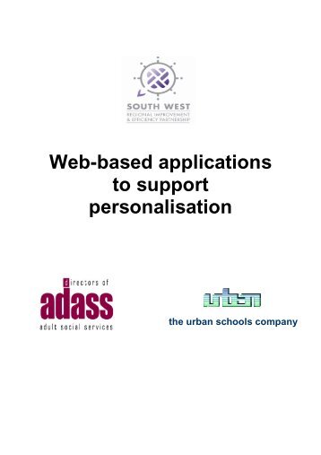 Web-based applications to support personalisation - Think Local Act ...