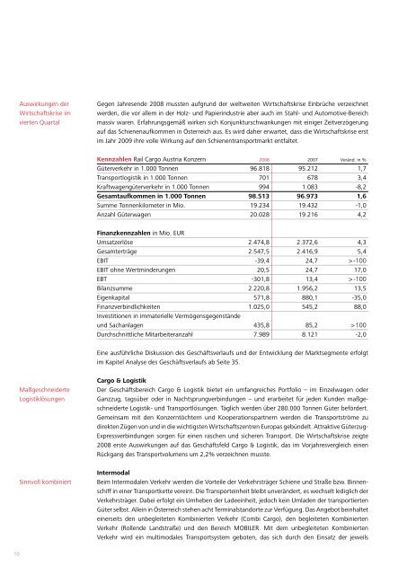 Wir bieten internationale Logistik - ÖBB