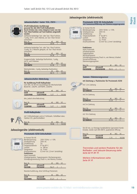 Katalog 2011 - Presto-Vedder