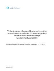 Veiledningsnotat til Standard kontoplan for statlige virksomheter ...