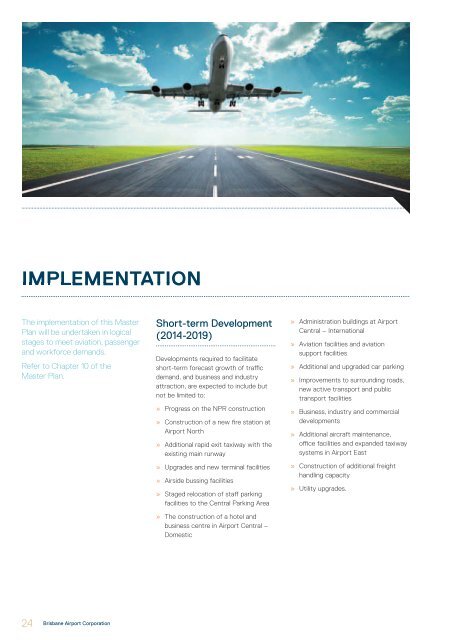 Brisbane Airport 2014 Master Plan Summary Booklet (16.3MB)