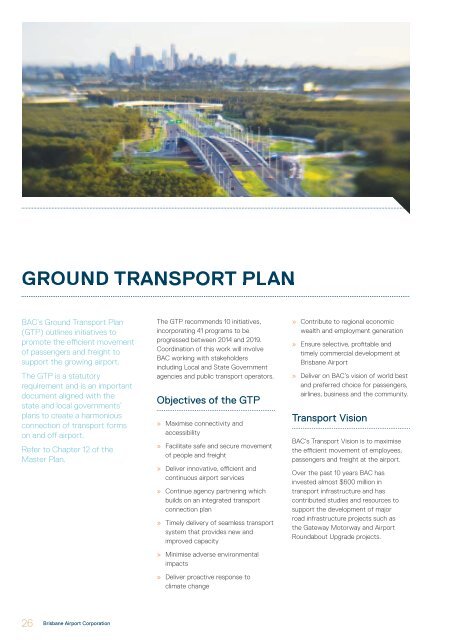 Brisbane Airport 2014 Master Plan Summary Booklet (16.3MB)