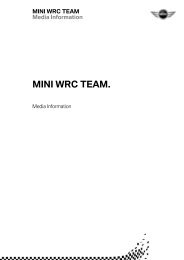 MINI WRC Team â media information - AUSmotive.com