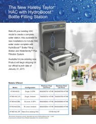 The New Halsey TaylorÂ® HAC with HydroBoostâ¢ Bottle Filling Station