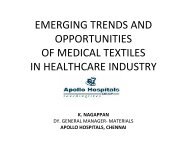 emerging trends and opportunities of medical textiles in ... - Technotex