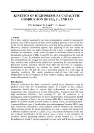 kinetics of high pressure catalytic combustion of ch4, h2 and co