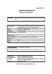 Item 9 â Service development - East and North Herts NHS Trust