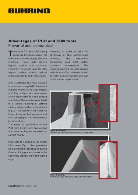 PCD and CBN tools - Guhring
