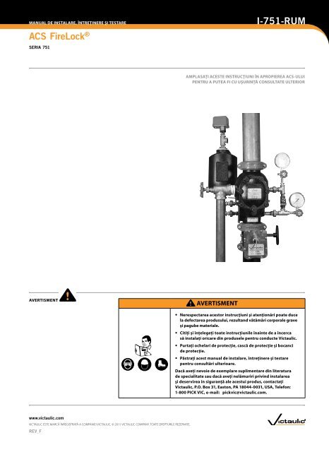 ACS FireLockÃ‚Â® I-751-RUM - Victaulic