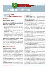 Amtsblatt - Rudolstadt