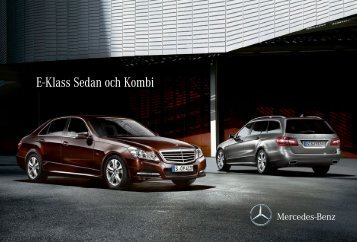 E-Klass Sedan och Kombi - Mercedes-Benz