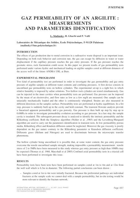 Mass Transfer & Porous Media (MTPM) - Andra