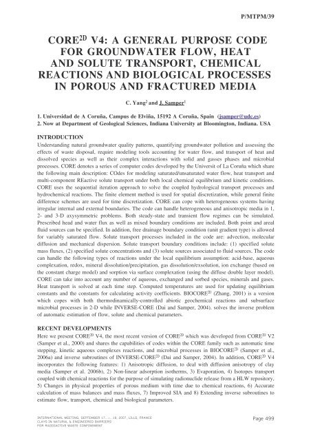 Mass Transfer & Porous Media (MTPM) - Andra