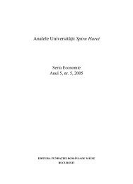 Revista Anale - Seria Economie nr.5 - Universitatea Spiru Haret