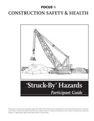 Struck-by Hazards: A Participant's Guide - OSHA