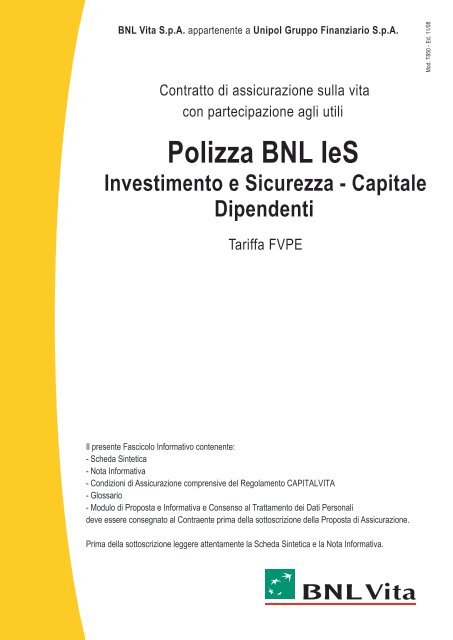 Polizza BNL IeS