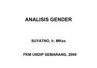 KIA3- Analisis Gender - Suyatno, Ir., MKes - Undip