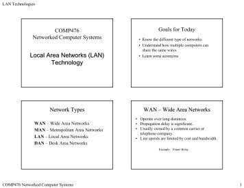 Local Area Networks (LAN) Technology