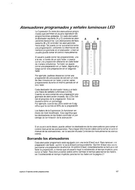 Manual de operacion Mesa Iluminacion ETC - Páxinas persoais - USC