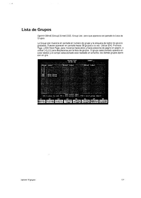 Manual de operacion Mesa Iluminacion ETC - Páxinas persoais - USC