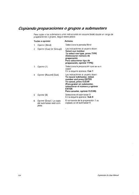 Manual de operacion Mesa Iluminacion ETC - Páxinas persoais - USC