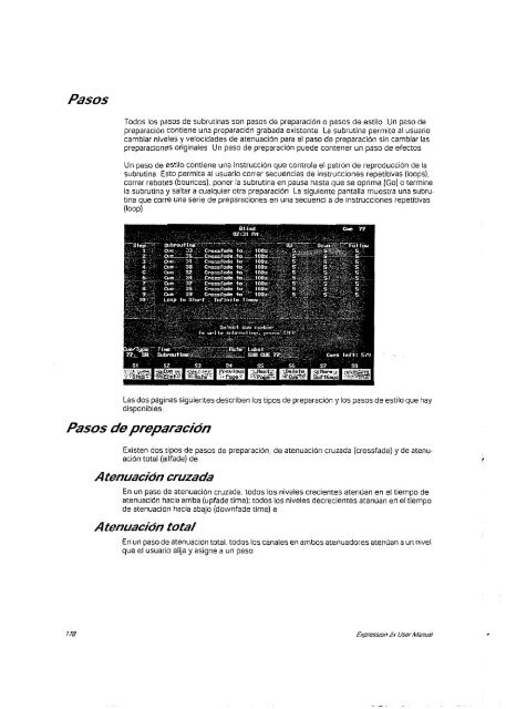 Manual de operacion Mesa Iluminacion ETC - Páxinas persoais - USC