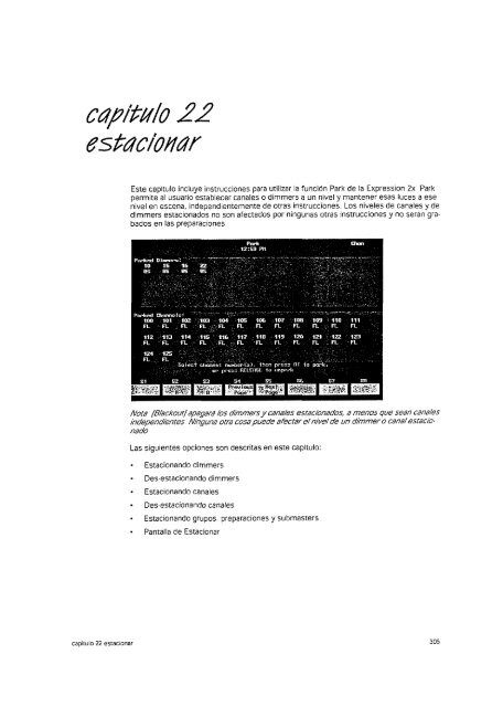 Manual de operacion Mesa Iluminacion ETC - Páxinas persoais - USC