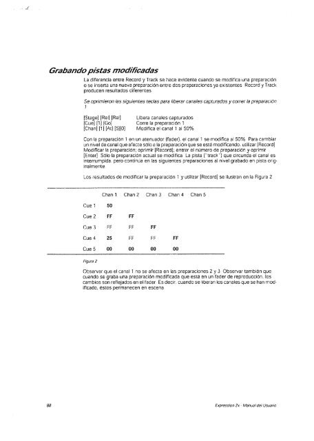 Manual de operacion Mesa Iluminacion ETC - Páxinas persoais - USC